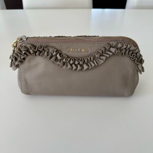 PAULE KA Taupe Clutch